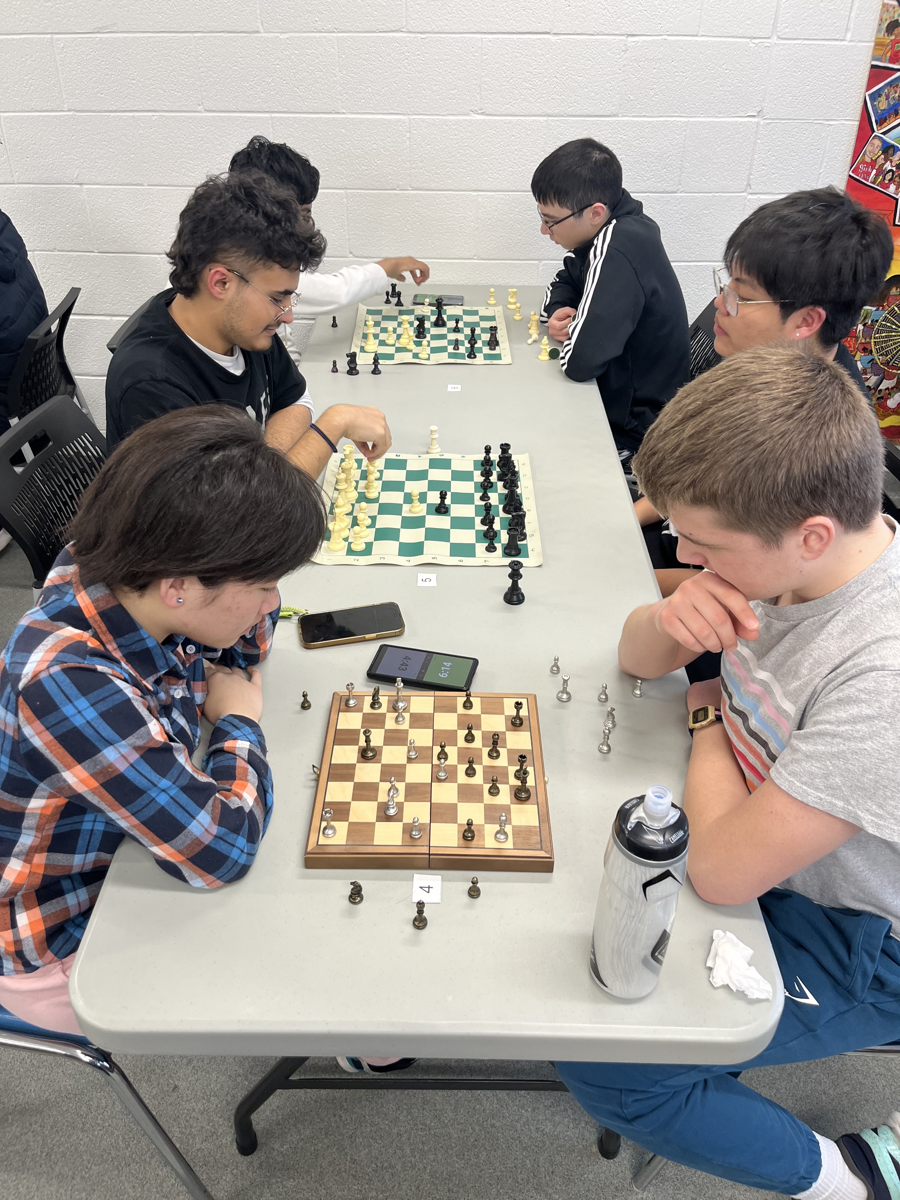 A wide shot of our high school chess tournament